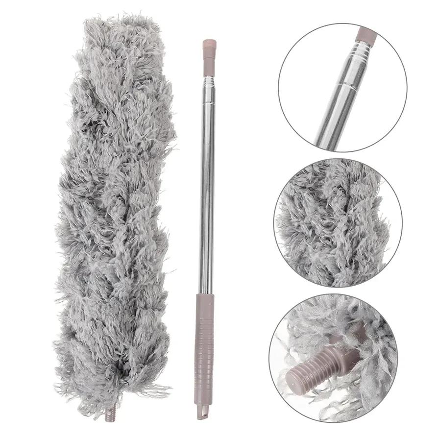 Microfiber Ceiling Duster with Extendable Metal Handle | Washable Dust Cleaning Brush for Ceiling Fans, Walls & High Corners