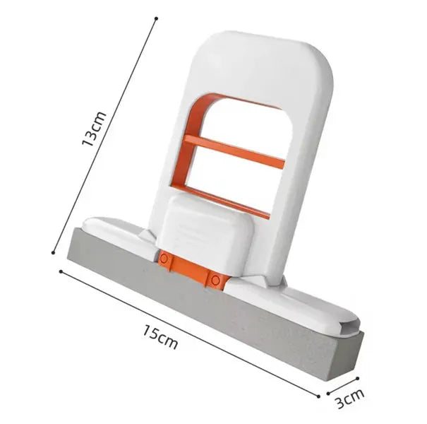 Mini Sponge Mop with Water Absorbent Head | Handheld Cleaning Mop for Kitchen, Bathroom, Windows & Tables (24.8 × 15 cm)